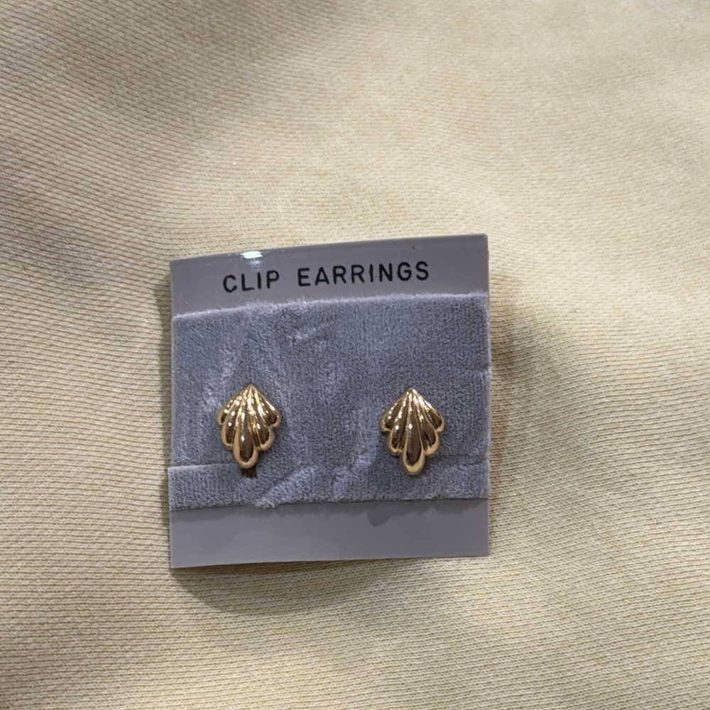 Gold-Tone Clip-In Earrings